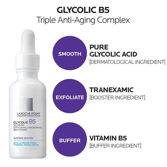 NWT La Roche-Posay Glycolic Acid B5 dark spot correcting serum 30 ml NIB - Picture 4 of 9
